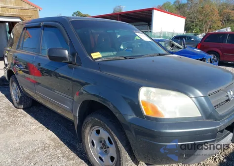 2004 Honda Pilot Lx from USA, damaged, VIN 2HKYF18104H505212